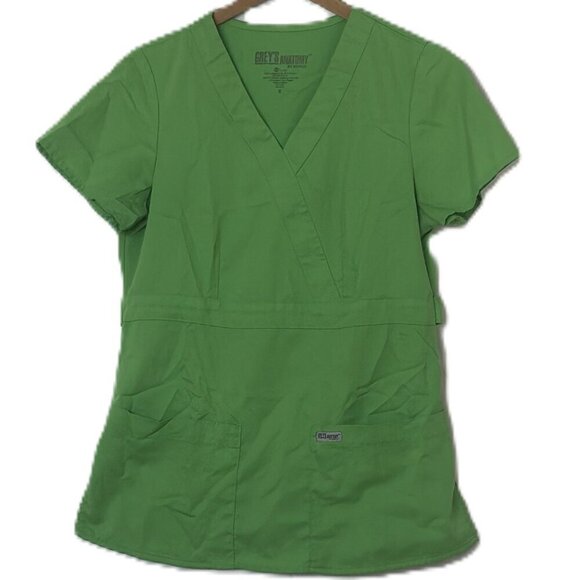 Grey's Anatomy Tops - Lime Green Scrub Top Size Small Grey's Anatomy